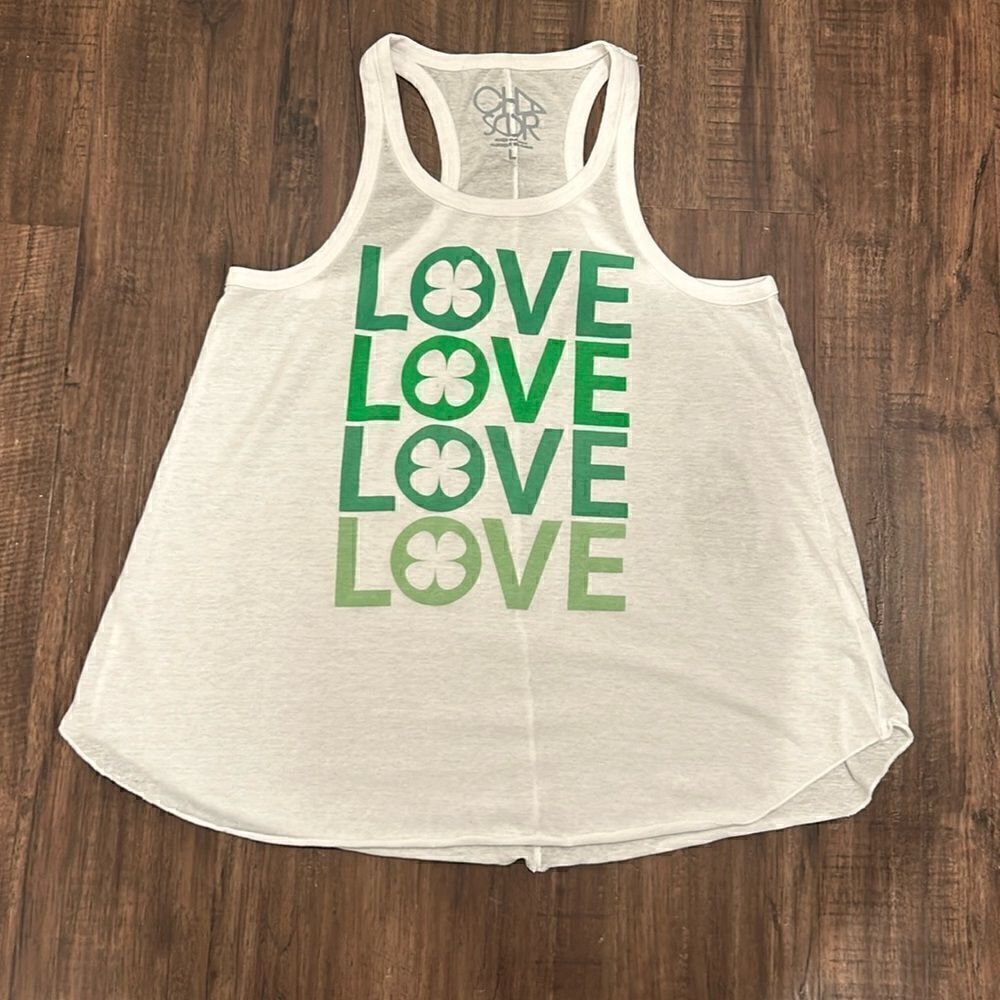 Chaser “Love” Tank Top, Size Large